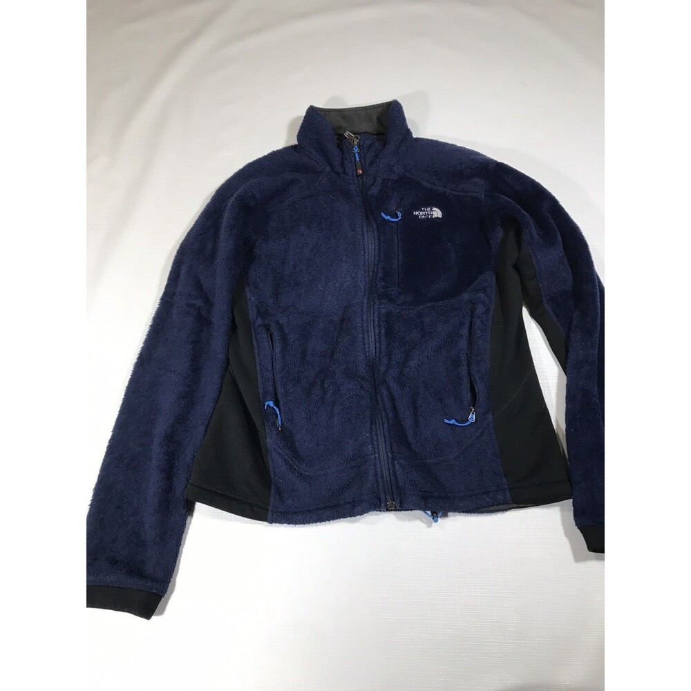 The North Face Womens Snowmass Full Zip Blue Sherpa Jacket in Size Medium